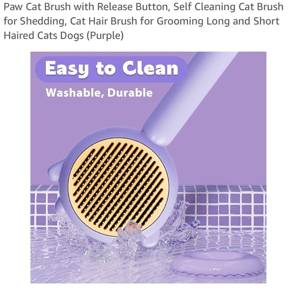 NIB~Self Cleaning Cat/Dog Pet Brush w/Nail Clippers & File Kit - Picture 7 of 15